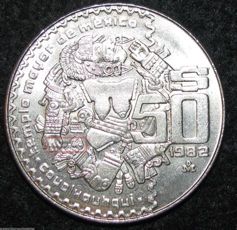 moneda de 50 pesos 1982 - olivia de havilland